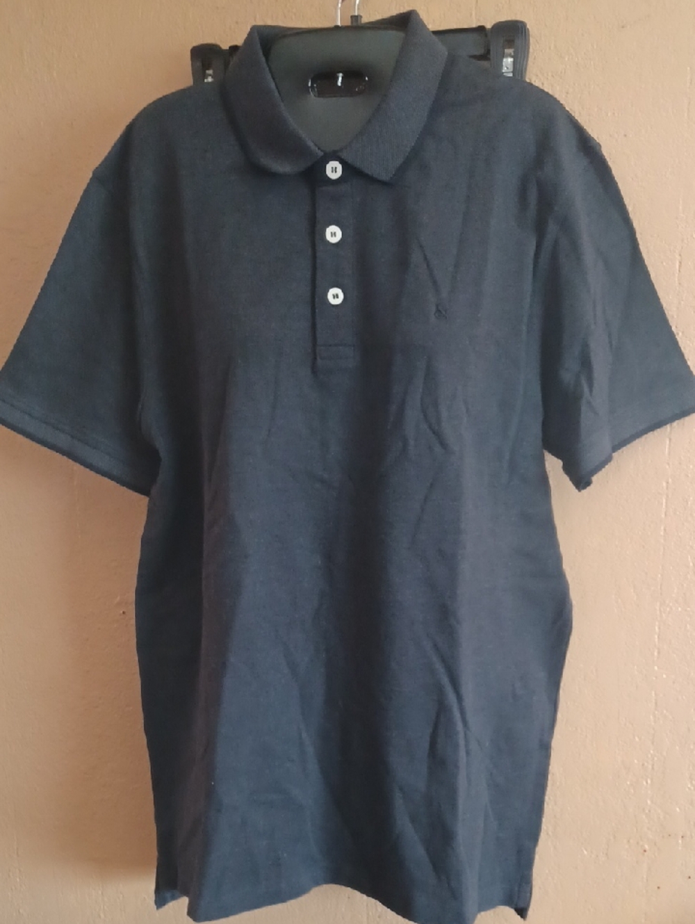 Men's Classic Jack&Jones Black/Charcoal Polo Shirt - Casual Short Sleeve SizeXL